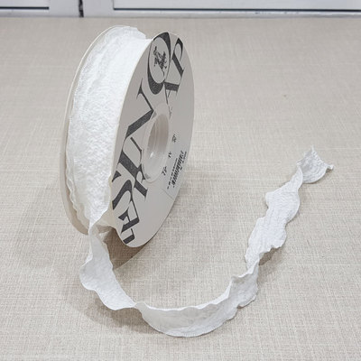 웨이브펌리본25mm-화이트