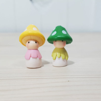 버섯돌이-노랑/초록(2개)